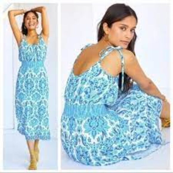 Anthropologie Baroque Floral Maxi Dress – Plus 3X - Picture 2 of 4